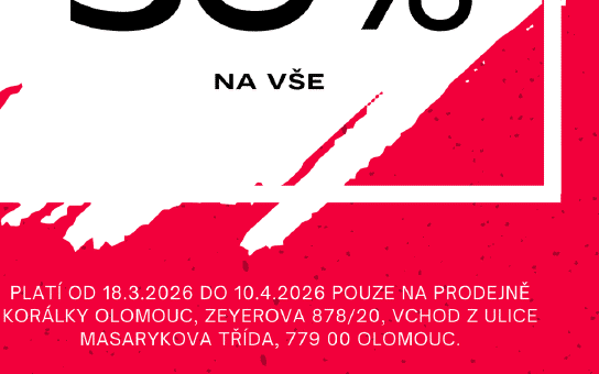 Velký výprodej 50%