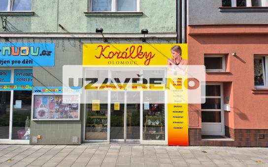 Čelní pohled na prodejnu Korálky Olomouc